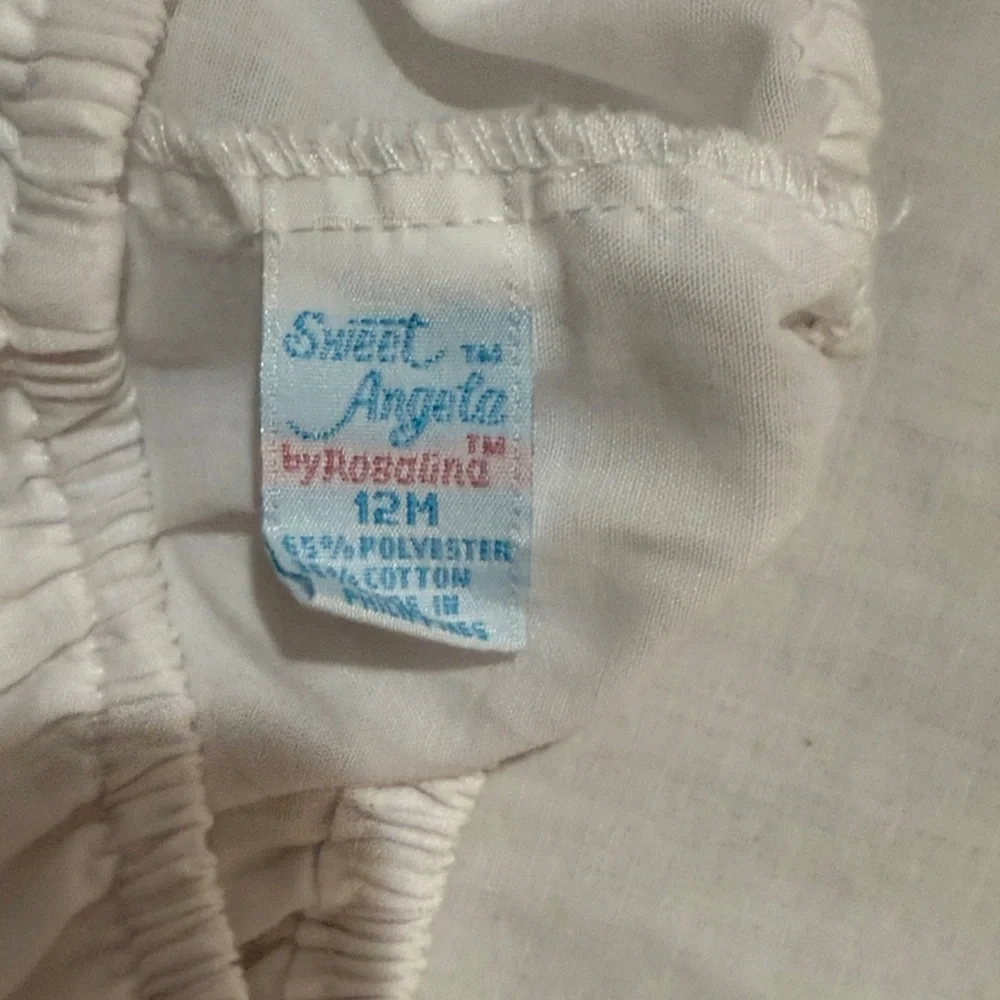Adorable White Bloomers Cover with Embroidery. Vintage.